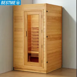 Factory rabatt preis Finland fichte holz eine person tragbare dampf sauna zimmer mit JM sauna heizung