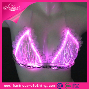 Luz de fibra óptica 2015 <span class=keywords><strong>playboy</strong></span> sexy para mujer de la ropa interior de la muchacha trajes del partido - Product Image 2