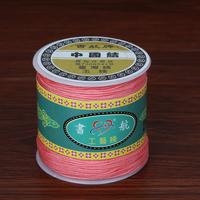 Fil à perles 100 yards/rouleau, cordon en nylon de 0,8 mm, cordon pour nœuds chinois, fil pour bracelet tissé, fil pour la fabrication de bijoux DIY