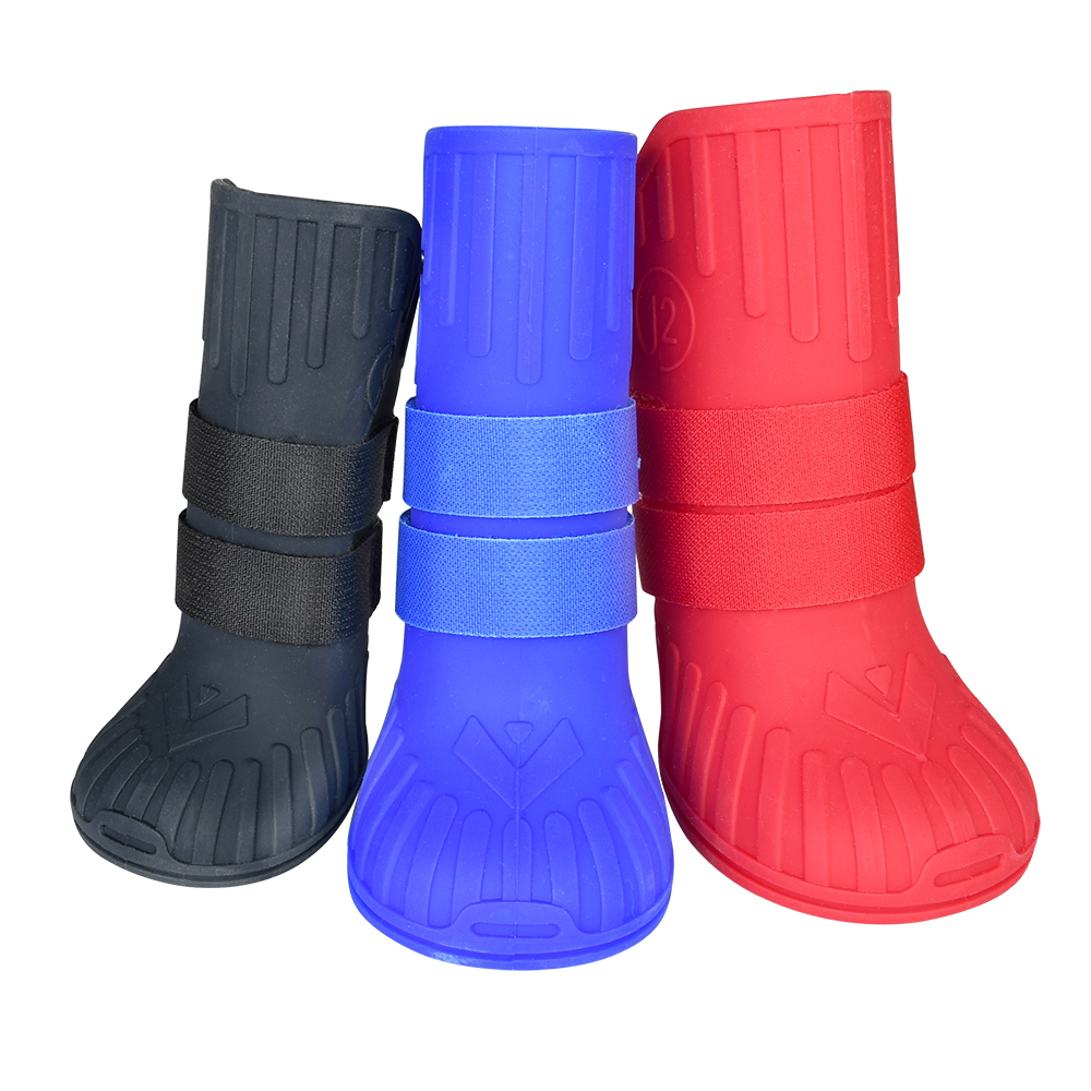 Chaussures Pour Chien - 4 Bottines Imperméables Antidérapantes - Protègent Les Pattes Du Froid, De La Pluie Et Des Sols Abrasifs