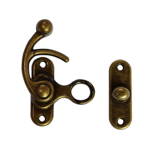 Hộp Phụ Kiện Kim Loại <span class=keywords><strong>Latch</strong></span> Hook Hasp <span class=keywords><strong>Swing</strong></span> Arm <span class=keywords><strong>Latch</strong></span> Cho Giáng Sinh Nhỏ Hộp Quà Tặng Bằng Gỗ - Product Image 1