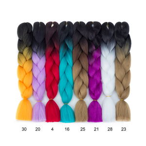 48 Inch Kinky Ultra Braid Màu Sắc Tổng Hợp Tóc Extension <span class=keywords><strong>Braids</strong></span>, 27 613 Braid - Product Image 4