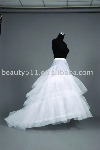 El último estilo de la alta calidad del organza boda bullicio vestido de novia enaguas a4