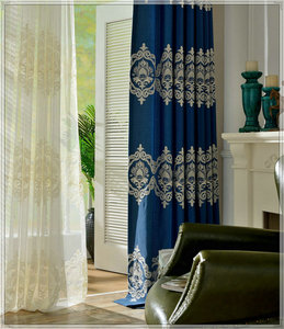 <span class=keywords><strong>Lin</strong></span> en <span class=keywords><strong>coton</strong></span> broderie rideaux chambre - Product Image 2