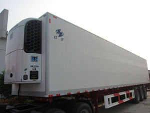 30-40T camión refrigerador semi-remolque, <span class=keywords><strong>furgoneta</strong></span> refrigerador grande, Thermo king unidades camión refrigerador - Product Image 1