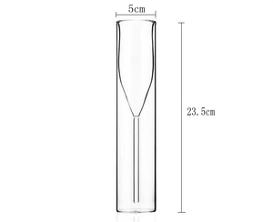 Vaso de Vidrio Transparente de Doble Pared, Hecho a Mano, de Lujo, Sin Plomo, de Alta Calidad - Product Image 6
