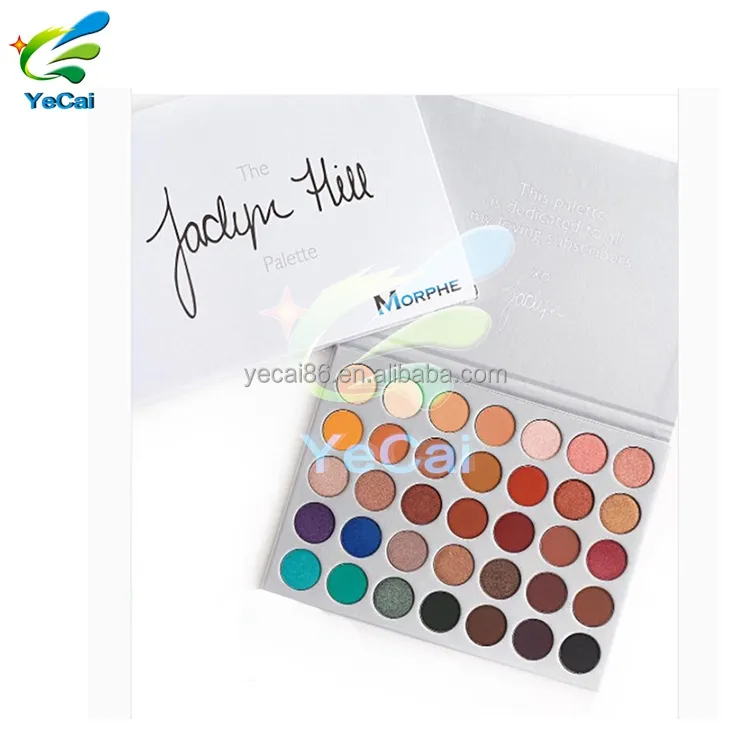 MOQ=500pcs makeuppaper eyeshadow palette box , make up eyeshadow palette for your own