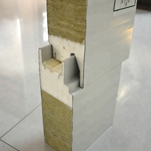 Úc Bán Nóng Cách Điện Kim Loại Siding Rock Wool Sandwich Panel Nhà Vật Liệu Xây Dựng - Product Image 4