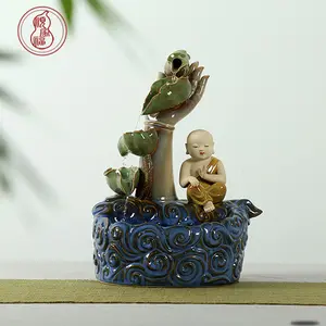 Ceramica buddha fontana di acqua fornitore in cina