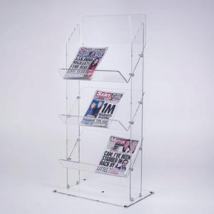 Rõ ràng Acrylic báo lá cải hiển thị đứng Acrylic Tạp Chí hiển thị chủ Rack perspex Tạp Chí đứng - Product Image 1
