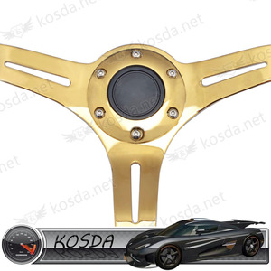 <span class=keywords><strong>3</strong></span>-<span class=keywords><strong>branches</strong></span> <span class=keywords><strong>Volant</strong></span> Type ABS, PVC et En Plastique Matériel Universel <span class=keywords><strong>Volant</strong></span> Blanc + Or Vente Chaude Racing Directeur roue - Product Image 4