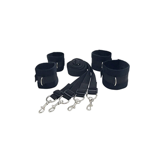 Lobo negro sm máscara sexo látigos de cuero cama moderación sexo bondage set - Product Image 4