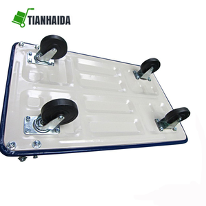 गोदाम मंच ट्राली, सस्ते स्टेनलेस स्टील तह भारी शुल्क मंच हाथ ट्रक - Product Image 6