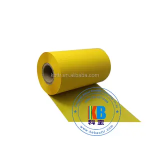 Wash care label thermal transfer printing machine resin yellow barcode printer ribbon