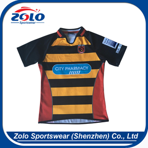 Directly factory sale full size printing sublimation custom rugby jersey - Product Image 2