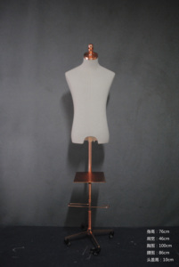 Maniquí de Medio Cuerpo Masculino de Alta Calidad, Estilo Europeo, en Fibra de Vidrio Reforzada con Plástico (FRP), para Exhibición de Ropa, con Base Personalizable - Product Image 2