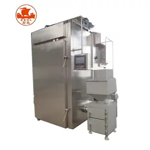 Toplu başına 500kg füme yayın balığı fırın/endüstriyel Smokehouse/sosis sigara makinesi fiyat