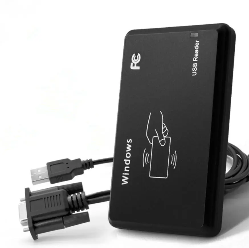 Новый 125 кГц RFID считыватель карт EM4100 TK4100 ID Смарт карты контроля доступа Plug and Play RS232 RFID считыватель