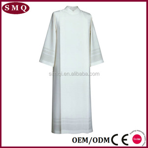 Chiesa cattolica oro jacquard disegno altare server cotta alb - Product Image 5