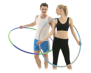 Comercio al por mayor al aire libre ejercicio inicio de plástico desmontable <span class=keywords><strong>hula</strong></span> <span class=keywords><strong>hoop</strong></span> - Product Image 3