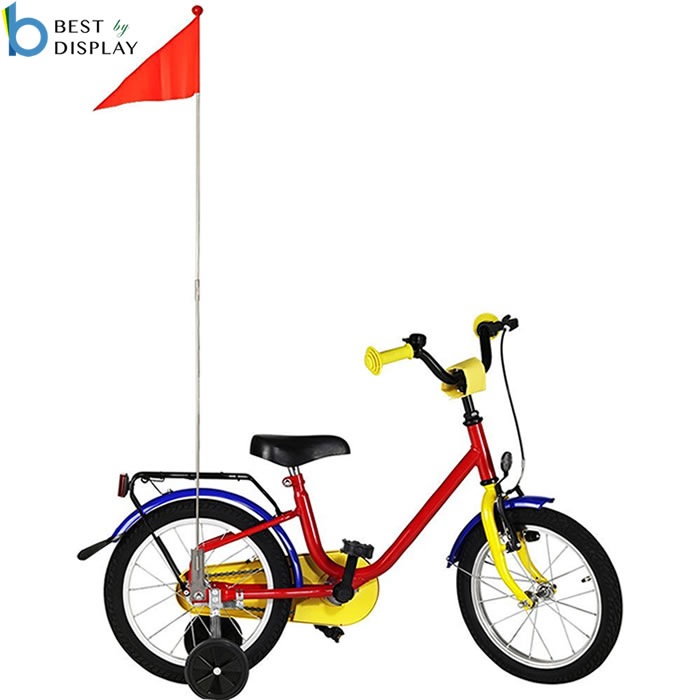 Banderín De Seguridad Para Bicicleta - 150 Cm, Ajustable Para Niños Y Adultos - Color Rojo, Alta Visibilidad