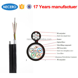 Alambre de acero de soporte g657a124 monomodo cable de núcleo de la figura 8 optik - Product Image 4
