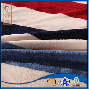 Alta calidad tres colores diseño de la <span class=keywords><strong>raya</strong></span> super suave franela fleece manta ponderada sensorial chunky manta India - Product Image 2