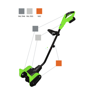 VERTAK 18V Kabelloser Schneeschieber Schneefräse Garten Elektrischer Mini-Schneepflug und Gebläse - Product Image 2
