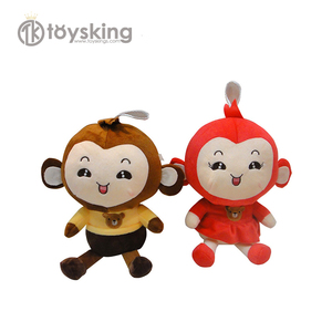 Couette de <span class=keywords><strong>singe</strong></span> en peluche personnalisée en Offre Spéciale avec t-shirt et impression de chiffres remplie de coton PP - Product Image 3