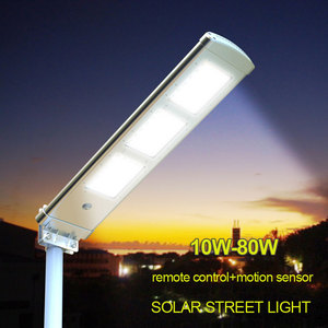 Lampe solaire de rue intégrée <span class=keywords><strong>3</strong></span> en 1 pour l'extérieur, lampe solaire avec batterie - Product Image 3