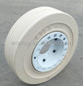 Pneu plein en caoutchouc 4.00x8, montage sur jante 3.75-8.00 - Product Image 4