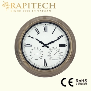 Reloj de Cuarzo para Exteriores con Caja de Metal Resistente a la Intemperie de 18.4 Pulgadas, Diseño Tradicional de Pascua - Product Image 3