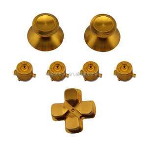 Nhà máy Bán Giá Rẻ Nút Set 7-in-Kim Loại Thumbsticks + Buttons Bullet + D-pad cho PS4 Điều Khiển <span class=keywords><strong>Mod</strong></span> Kit - Product Image 2