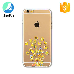 Drôle <span class=keywords><strong>Emoji</strong></span> transparent souple tpu imprimé cas pour iphone 6 - Product Image 3