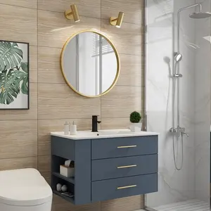 O espaço do fabricante-economizar o espaço moderno médio densidade fiberboard hotel bacia única lavatório pequeno