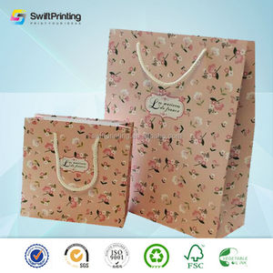 Impresa Terciopelo famosa marca de <span class=keywords><strong>san</strong></span> valentín de Papel de Embalaje bolsa de papel con laminación del lustre - Product Image 4