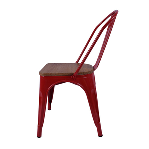 Sillas de Comedor de <span class=keywords><strong>Madera</strong></span> Antiguas de Estilo Industrial para Cafetería y Restaurante al Aire Libre, <span class=keywords><strong>Silla</strong></span> <span class=keywords><strong>Tolix</strong></span> de Metal Vintage - Product Image 3