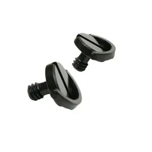 Custom Black 1/4 Mounting D Ring slotted screw for camera Tripod