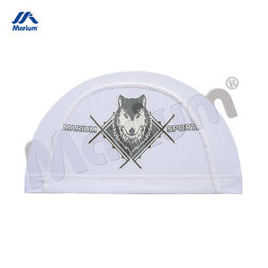 Gorros de natación personalizados unisex para niños y adultos Nylon Spandex Protección para cabello largo Dry Fit - Product Image 5