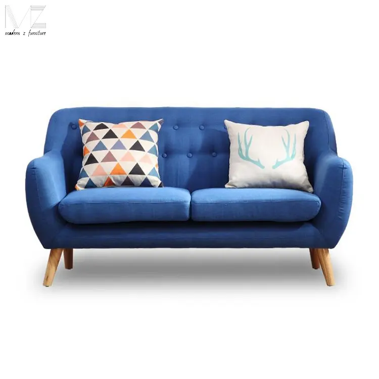 Juego de sofás de tela de lino real, nuevo diseño, para muebles de sala de estar