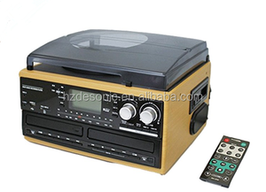 Giradischi <span class=keywords><strong>Vintage</strong></span> con Doppio Lettore CD, Giradischi con Lettore Cassette e USB - Product Image 2