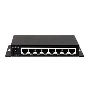 Istikrarlı kalite 45 + 78 güç pin 8 port pasif gigabit poe anahtarı