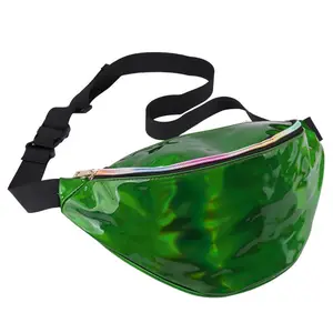 Waist Pack Oempromo Laser PU Running Waist Bag Holographic Fanny Pack