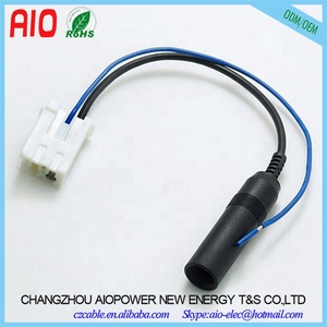 อะแดปเตอร์เสาอากาศ,40-LX11 <span class=keywords><strong>Din</strong></span> 41585เสียงสเตอริโอ AM FM อะแดปเตอร์สายโคแอกเชียลสำหรับรถยนต์โตโยต้าเล็กซัสไซออนซูบารุ
