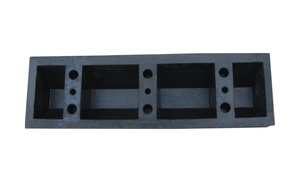トラック用ホイールストップシステムブラック + イエロー500mmゴム車ストッパー - Product Image 3