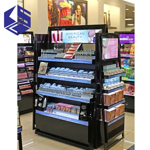 Commercial modern cosmetics display counter design show case