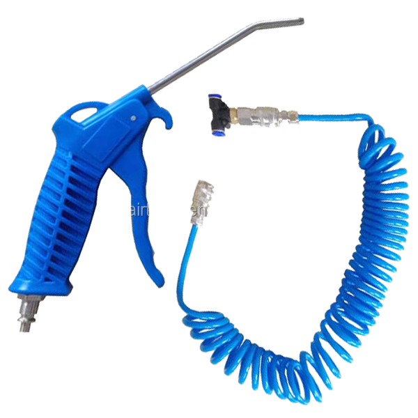@High Pressure Flexible Good Quality Pneumatic Hand Tool Air Duster Blow off Gun Kit air Blow Gun  with Coiled air Hose