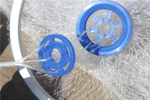 Facile da Lanciare Cast <span class=keywords><strong>Net</strong></span> Stile Americano Rete Da Pesca In Alluminio anello di lancio a mano netto - Product Image 5