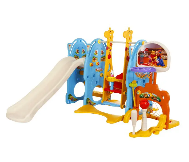 Kids Plastic Animal Swing and Slide Combination Toy Indoor Playground Childrens' Toys