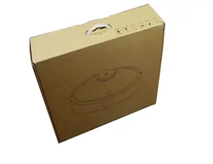 Umweltfreundliche braun kraft papier wellpappe Boden wischen roboter verpackung box staubsauger benutzerdefinierte geschenk box